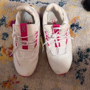 On Cloud Cloudnova Barbie Women Pink Shoes White